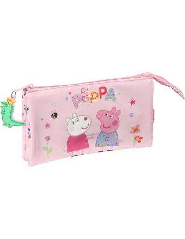 Estuche portatodo triple de Peppa Pig &#39;having fun&#39; - Imagen 1