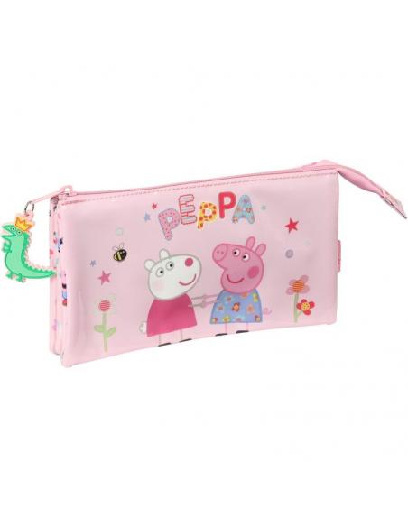 Estuche portatodo triple de Peppa Pig &#39;having fun&#39; - Imagen 1