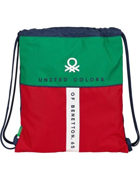 Bolsa cordones saco plano de Benetton &#39;united&#39; - Imagen 1