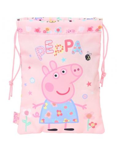 Saquito merienda de Peppa Pig &#39;having fun&#39; - Imagen 1