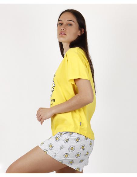 SMILEY Pijama Manga Corta Happy Thoughts para Mujer - Imagen 2