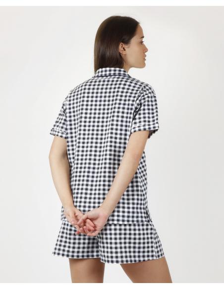 ADMAS Pijama Abierto Manga Corta Lou Lou Lovely para Mujer - Imagen 6