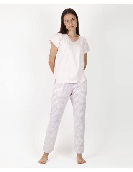 ADMAS CLASSIC Pijama Manga Corta Ceramic Style para Mujer - Imagen 1