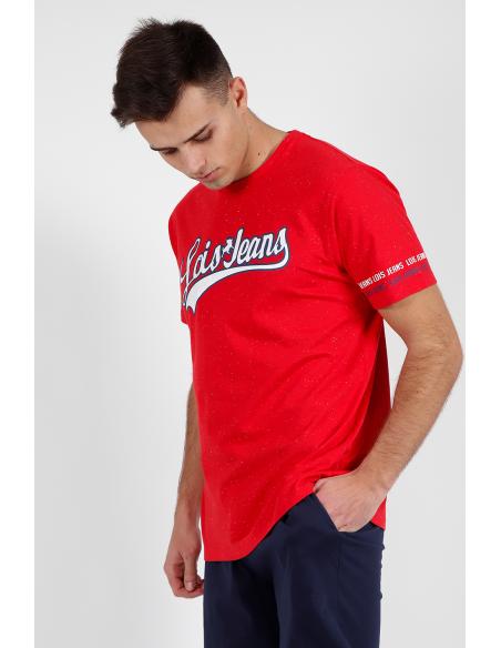 LOIS Camiseta Manga Corta Italic para Hombre - Imagen 2