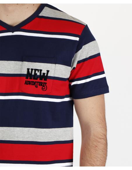ADMAS Pijama Manga Corta New Adventures para Hombre - Imagen 2