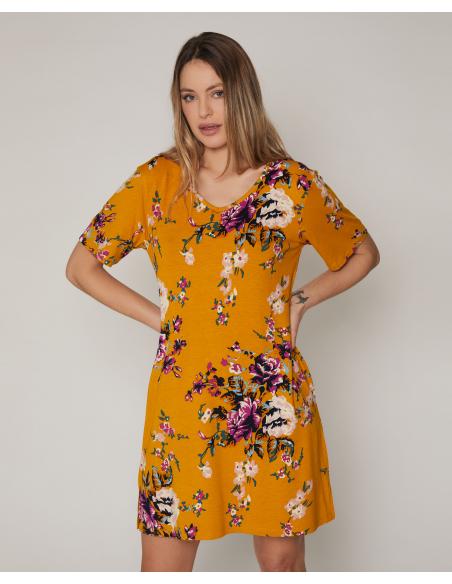 ADMAS Vestido Sun Flowers para Mujer - Imagen 1