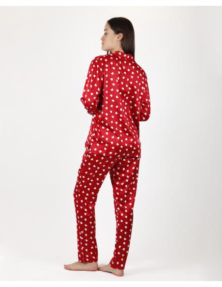 ADMAS CLASSIC Pijama Manga Larga Abierto Love Christmas para Mujer - Imagen 3