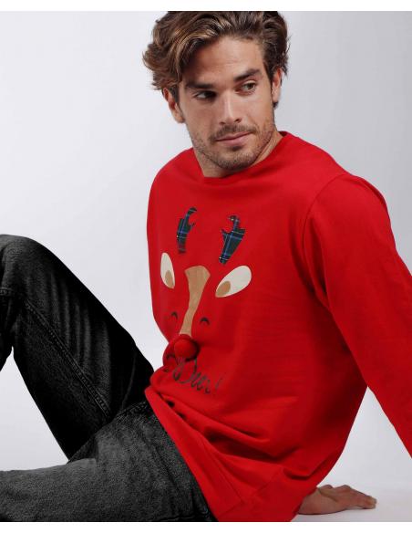 Admas Sudadera Manga Larga Oh Deer para Hombre - Imagen 1