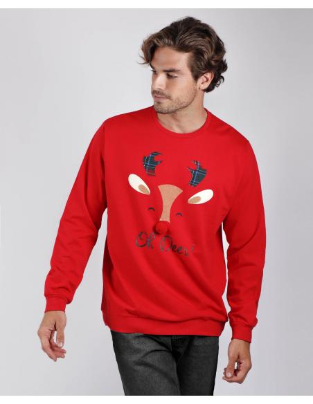 Admas Sudadera Manga Larga Oh Deer para Hombre - Imagen 3
