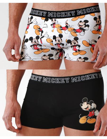 DISNEY Calzoncillo/Bóxer Mickey Poses para Hombre, (Caja de 2 unidades) - Imagen 1
