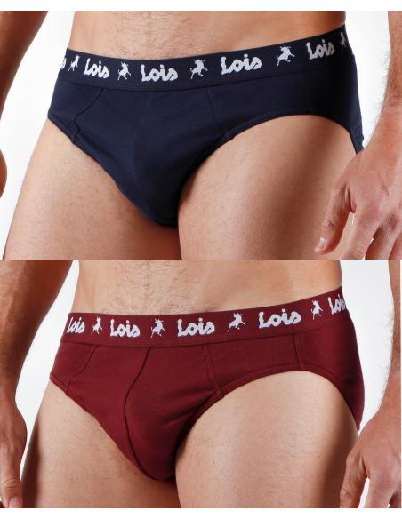 LOIS Calzoncillo/Slip Pack Basic para Hombre, (Caja de 2 unidades) - Imagen 1