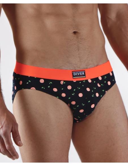 DIVER Calzoncillo/Slip Fruits para Hombre, (Caja de 2 unidades) - Imagen 2