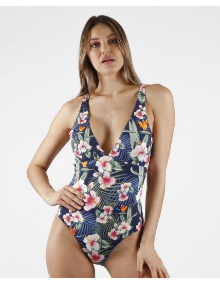 ADMAS Bañador Copa Dark Blue para Mujer - Imagen 1