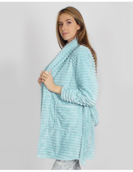 ADMAS Bata Manga Larga Calentita Winter Paisley para Mujer - Imagen 8