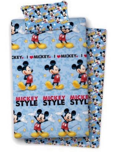 Juego sabanas algodón para cama 90cm de Mickey Mouse - Imagen 1