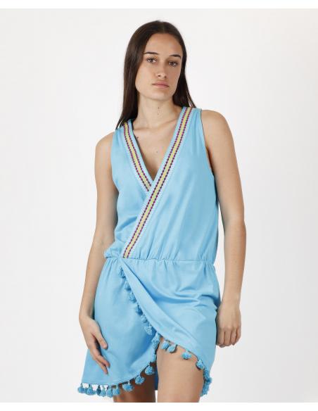 ADMAS Vestido Liso Hawaii para Mujer - Imagen 1