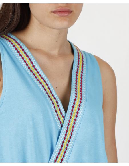ADMAS Vestido Liso Hawaii para Mujer - Imagen 2