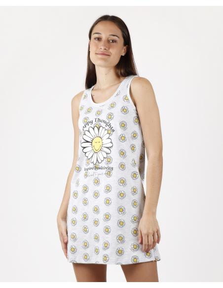 SMILEY Camisola Tirantes Happy Thoughts para Mujer - Imagen 1