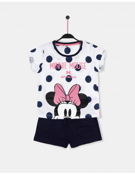 DISNEY Pijama Manga Corta Minnie Dots para Niña - Imagen 1