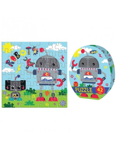 ▷ PUZZLE INFANTIL 42 PIEZAS DE ROBOT