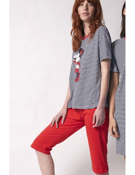 DISNEY Pijama Manga Corta Minnie Sailor para Niña