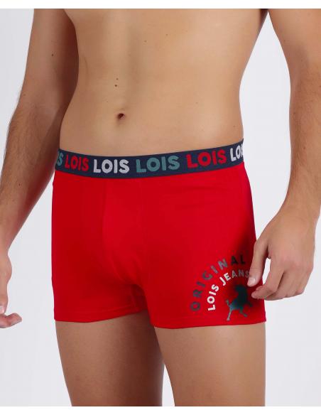 LOIS Calzoncillo/Bóxer Caja Metal Regalo Christmas para Hombre, (Caja 12 unidades) - Imagen 1