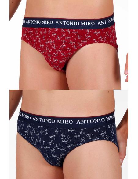 ANTONIO MIRO Calzoncillos/Slip Travel Planes para Hombre (Caja de 6 unidades) - Imagen 1