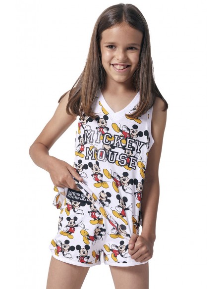 DISNEY Pijama Tirantes Mickey Poses para Niña
