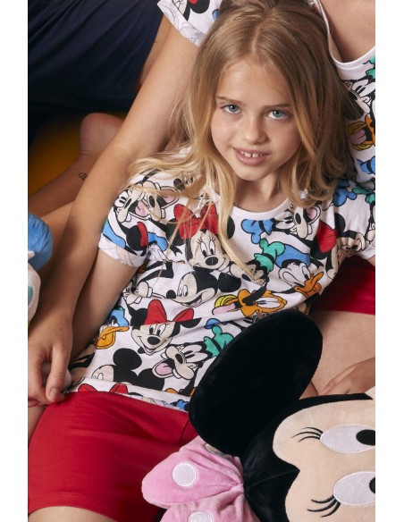 DISNEY Pijama Manga Corta Mickey & Friends para Niña