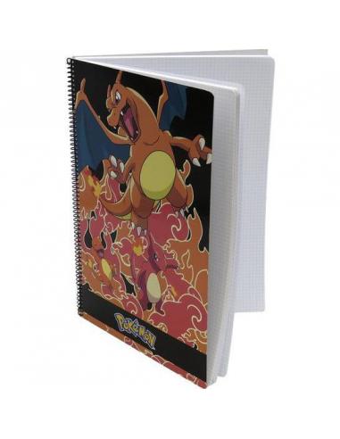 Cuaderno libreta folio 80 hojas Charmander de Pokemon - Imagen 1