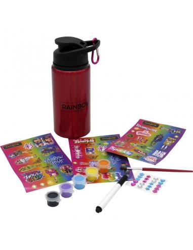 Juego decora  botella cantimplora aluminio 500ml de Rainbow High - Imagen 1