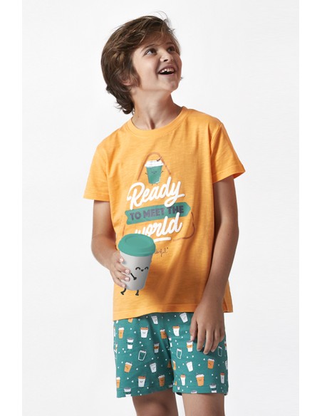 MR WONDERFUL Pijama Manga Corta Ready para Niño