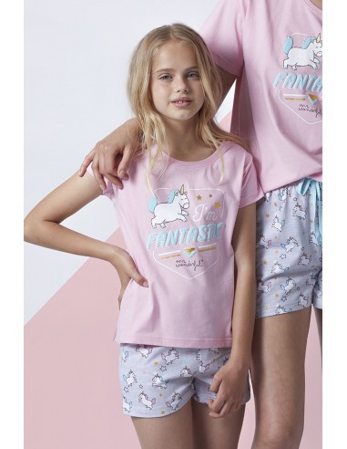 MR WONDERFUL Pijama Manga Corta I´m Fantastic para Niña