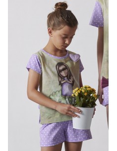 SANTORO GORJUSS Pijama Manga Corta Garden Grow para Niña