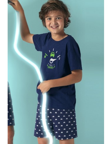 DIVER Pijama Manga Corta Energy para Niño