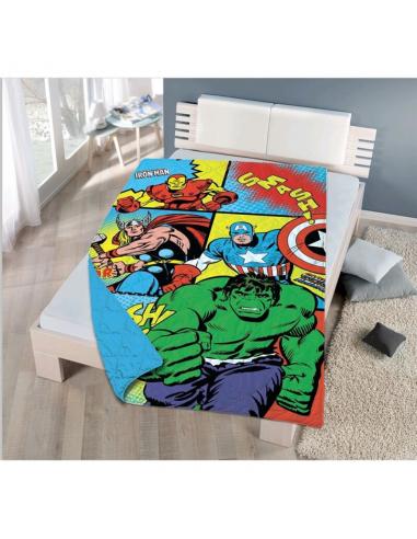 Colcha para cama de 90cm boutic verano 180x260cm de Avengers - Imagen 1