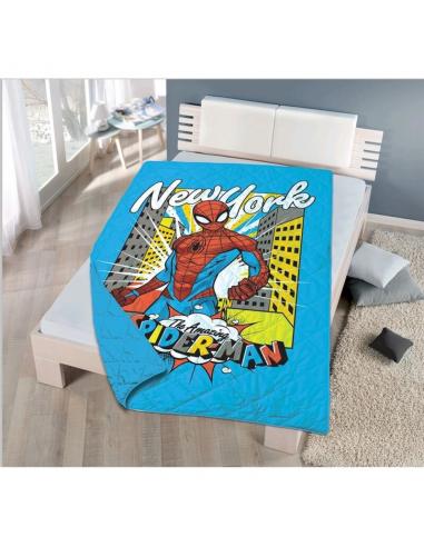 Colcha para cama de 90cm boutic verano 180x260cm de Spiderman - Imagen 1
