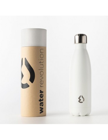 Botella cantimplora termo de acero inox 500ml de Water Revolution Blanco