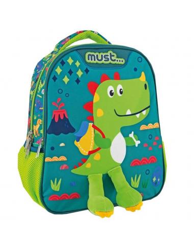 Mochila 31cm con dos compartimentos de Dinosaurios - Imagen 1