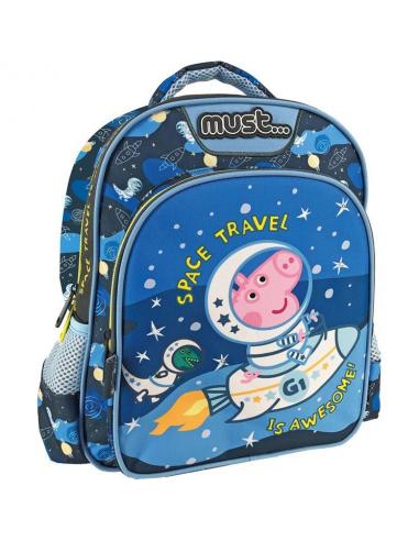 Mochila 3D con dos compartimientos George de Peppa Pig - Imagen 1