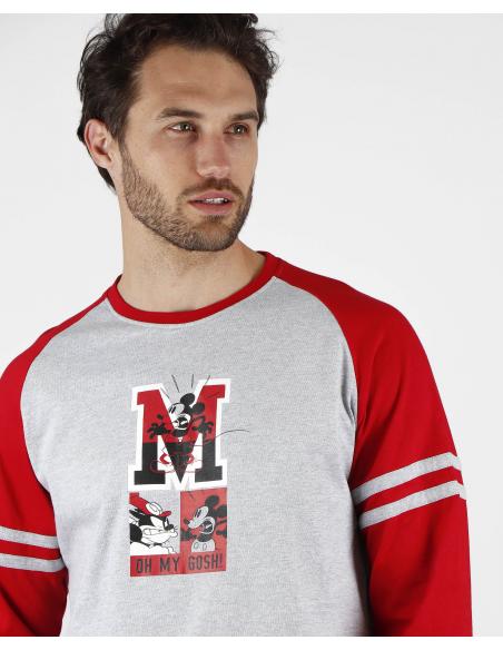 DISNEY Pijama Manga Larga Oh My Gosh para Hombre - Imagen 1