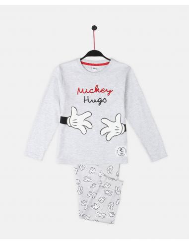 DISNEY Pijama Manga Larga Mickey Hugs para Niña - Imagen 1