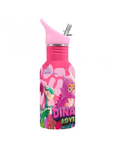Botella cantimplora acero inox infantil 500ml de Water Revolution &#39;Dinaland&#39; - Imagen 1
