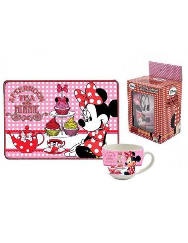 Set regalo taza + mantel individual de Minnie Mouse - Imagen 1