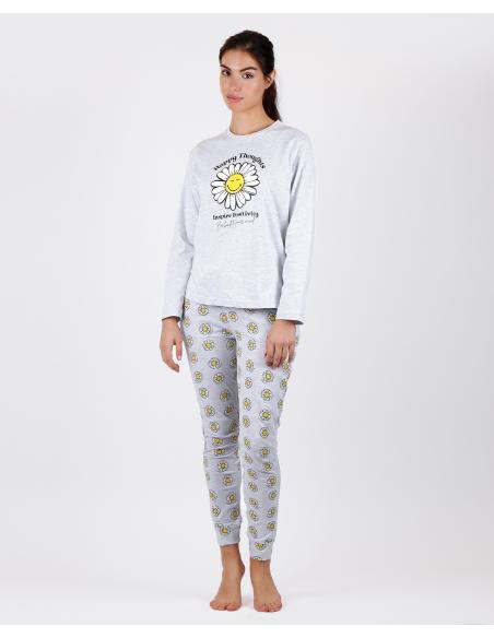 SMILEY Pijama Manga Larga Happy Thoughts para Mujer - Imagen 2