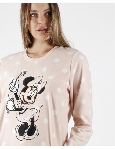 DISNEY Pijama Calentito Manga Larga Minnie Bubble Gum para Mujer - Imagen 2