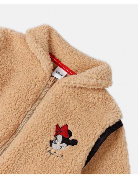 DISNEY Bata Manga Larga Calentita Borreguito Minnie Leopardo para Niña - Imagen 2