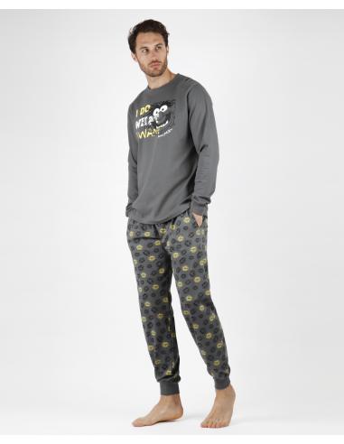 DISNEY Pijama Manga Larga Animal Wants para Hombre - Imagen 1