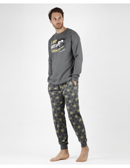 DISNEY Pijama Manga Larga Animal Wants para Hombre - Imagen 1