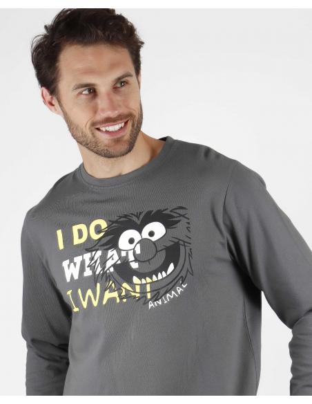 DISNEY Pijama Manga Larga Animal Wants para Hombre - Imagen 2